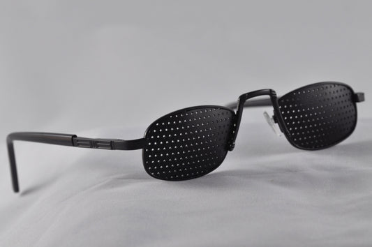 Reading Glasses with Small Conical Holes